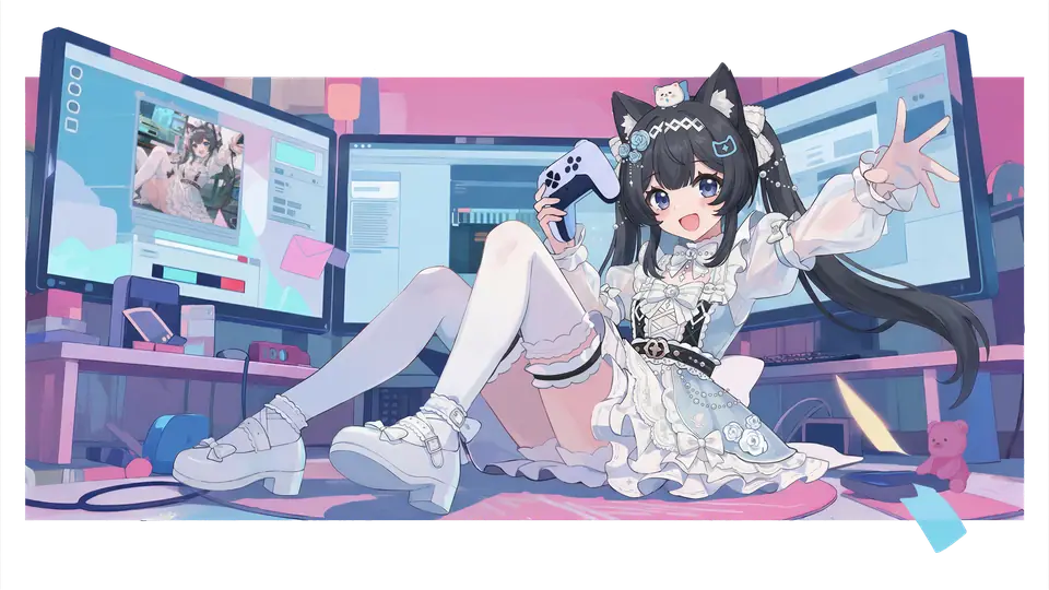 N.E.K.O 与 Yui 一起玩游戏